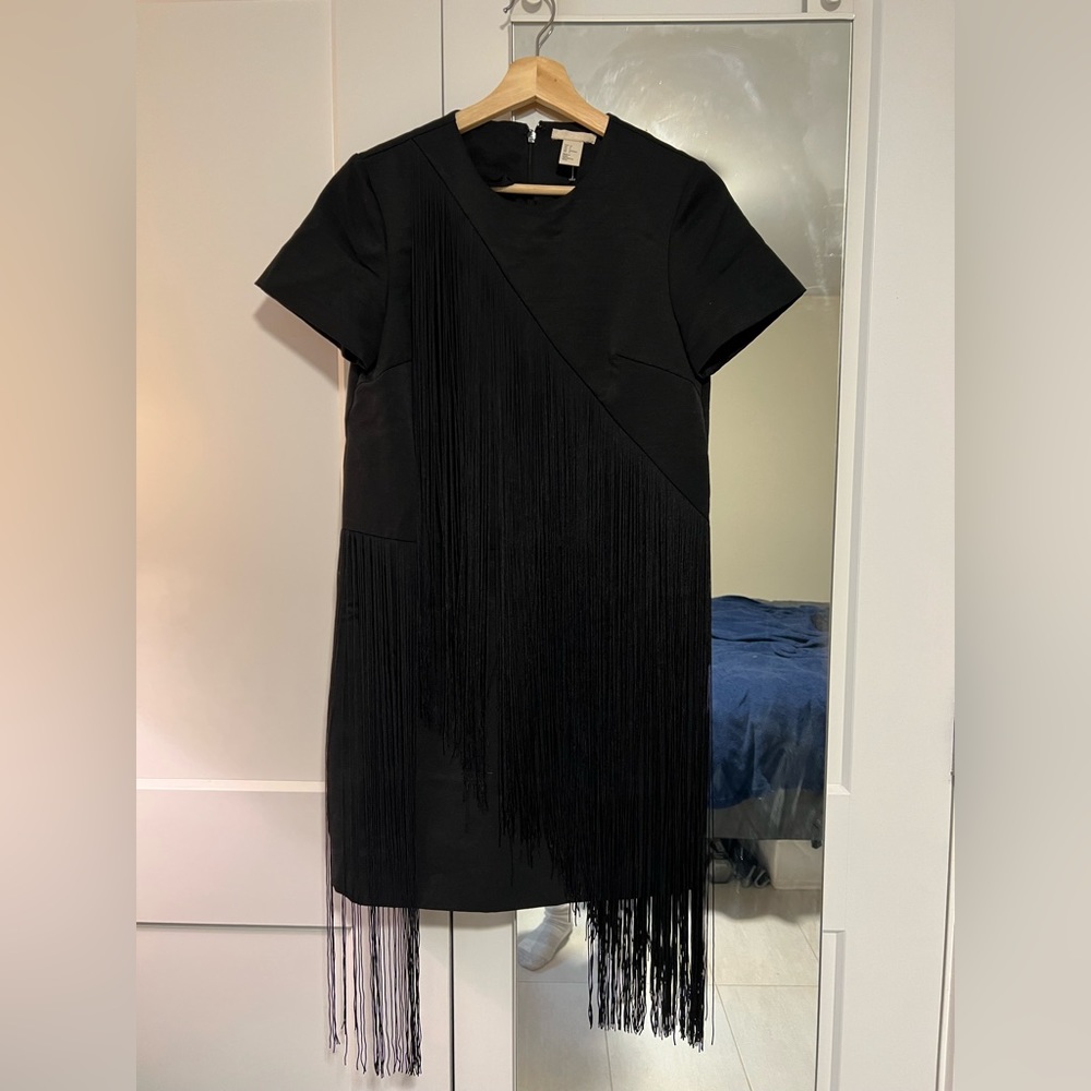 Black tassel dress